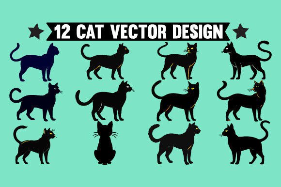 12 Cat Vector Design: Elevating Your Creative Projects with Precision and Versatility