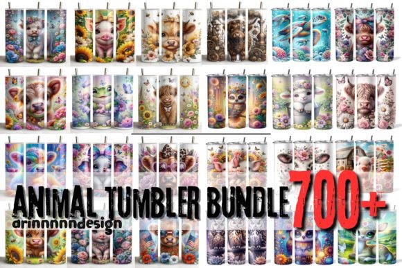 Animals 20 Oz Skinny Tumbler Wrap Bundle: Transform Your Drinkware with Custom Design
