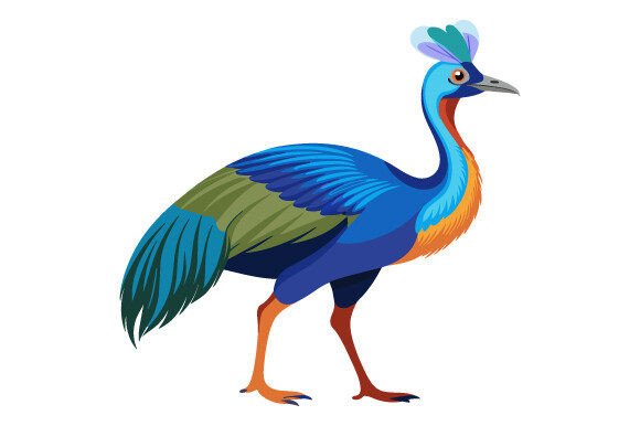 Cassowary Bird Vector Design: Integrating High-Quality Graphics into Professional Workflows