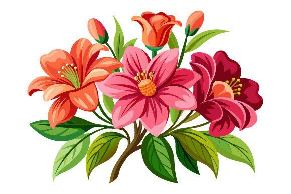 Good Quality Flower on White Background