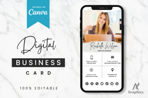 Minimal Digital Business Card Template: Elevate Your Brand Without the Print Shop