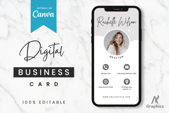 New Royal Digital Business Card Template