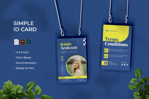 Simple Blue - ID Card