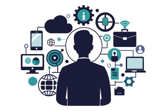 Simple Information Technology Silhouette