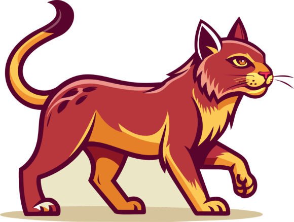 Walking Cat Design Artwork: Versatile Vector Solutions