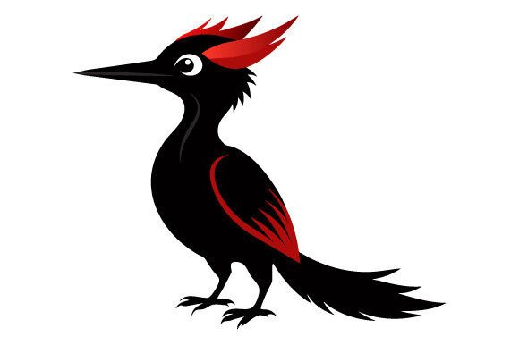 Woodpecker Bird Silhouette Black Vector